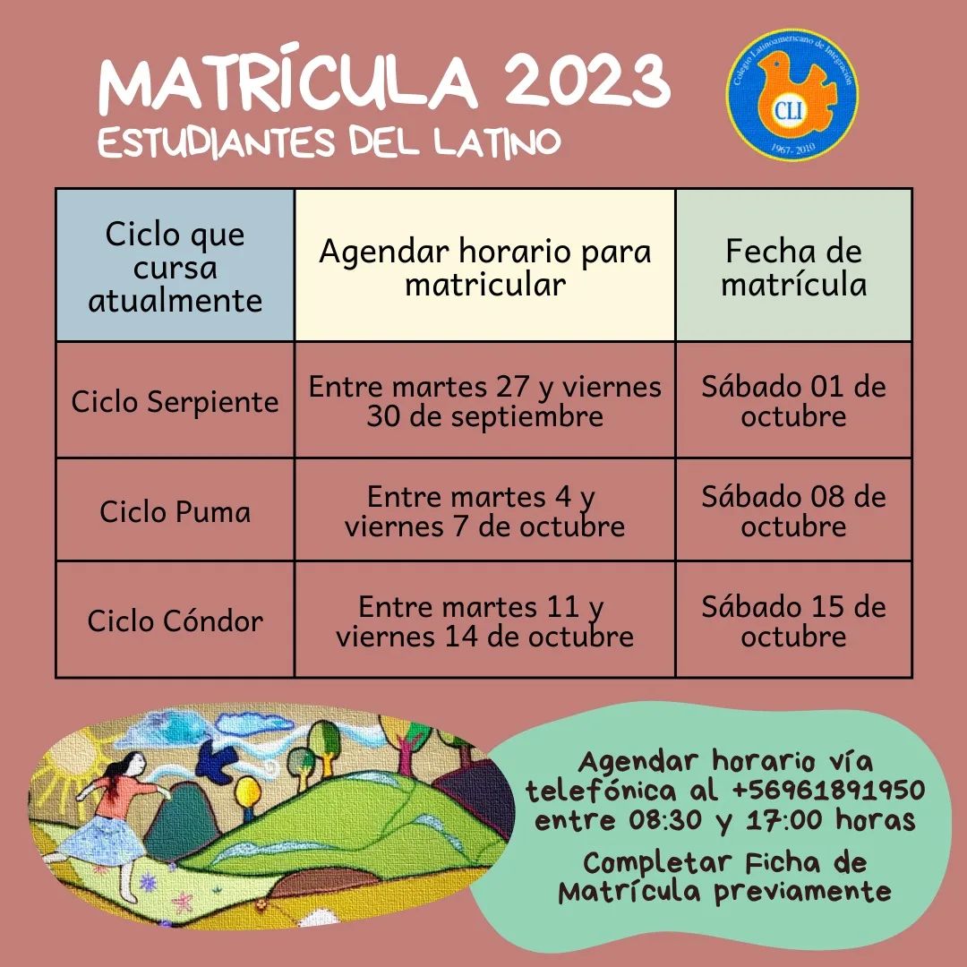 matricula 2023