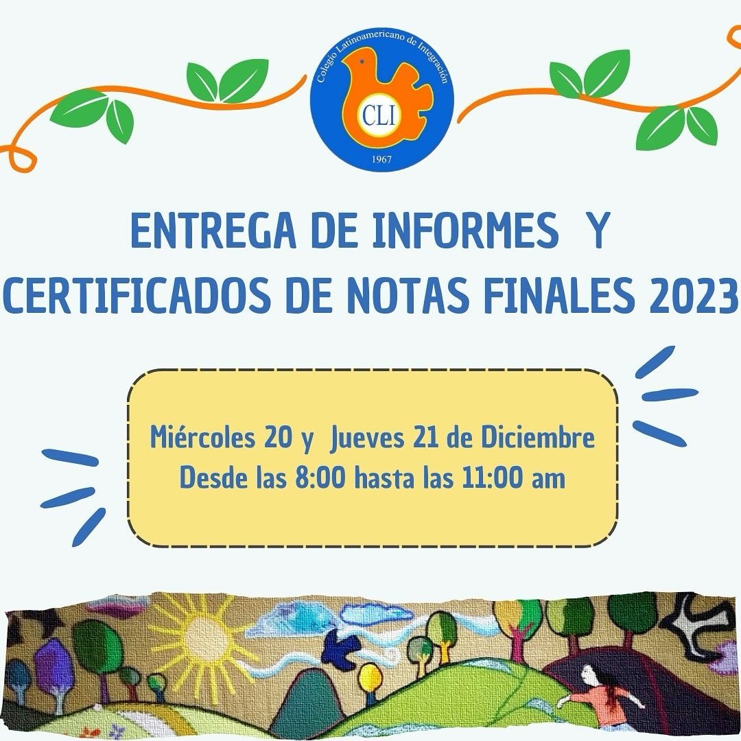 entrega informes finales