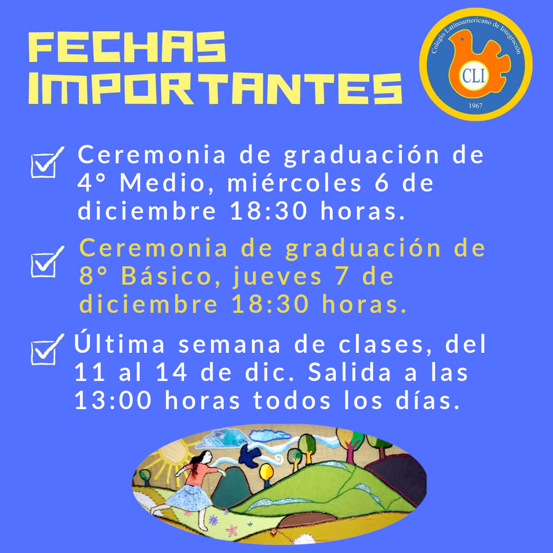 fechas importantes fin de año