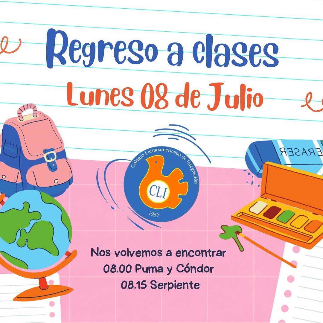 vuelta a clases 2o semestre